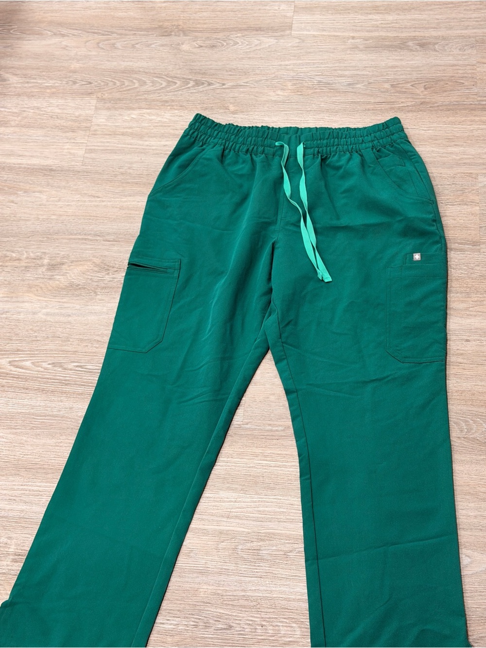 Men's Green Drawstring Cargo Pants